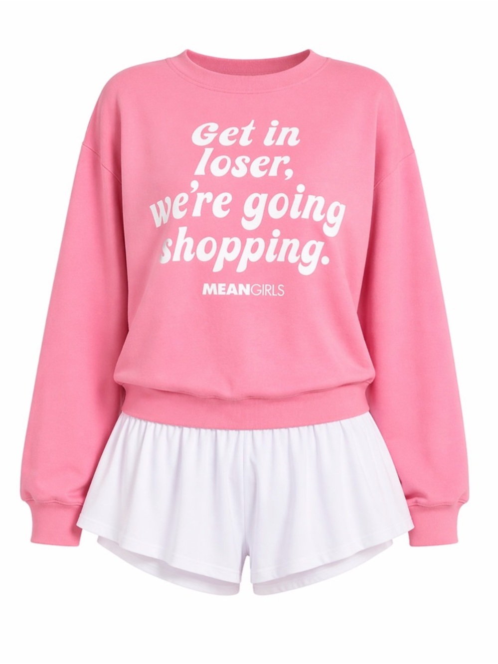 Mean Girls Pink 'Get in loser, we're going shopping.' Sweatshirt